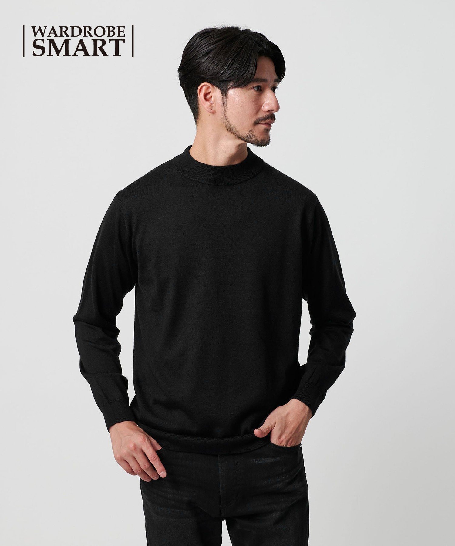 【ビューティ&ユース ユナイテッドアローズ/BEAUTY&YOUTH / UNITED ARROWS / MEN】の【WEB限定 WARDROBE SMART】マシーンウォッシャブル ウールミックス ジャケット クルーネック インテリア・キッズ・メンズ・レディースファッション・服の通販 founy(ファニー) 　ファッション　Fashion　メンズファッション　Fashion for Men　アクリル　Acrylic Material　インナー　Innerwear　シンプル　Simple, Minimal　ジャケット　Jacket, Outerwear　スタンダード　Standard, Basic　スマート　Smart, Elegant　タートルネック　Turtleneck, High Neck　チェスターコート　Chester Coat, Long Coat　トレンド　Trend, Trending Now　ファブリック　Fabric, Textile　ベーシック　Basic, Essential　ミックス　Mix, Mixed Style　ライダース　Riders　レギュラー　Regular, Standard Fit　冬　Winter / This Winter　おすすめ　Recommended / Our Picks　クリスマス X'mas　Christmas / X'mas　ホリデーシーズン　Holiday Season　ギフト プレゼント　Gift / Present　ビジネス 仕事 通勤　Business / Work / Commuting　BLACK|ID: prp329100004724491 ipo3291000000034721677