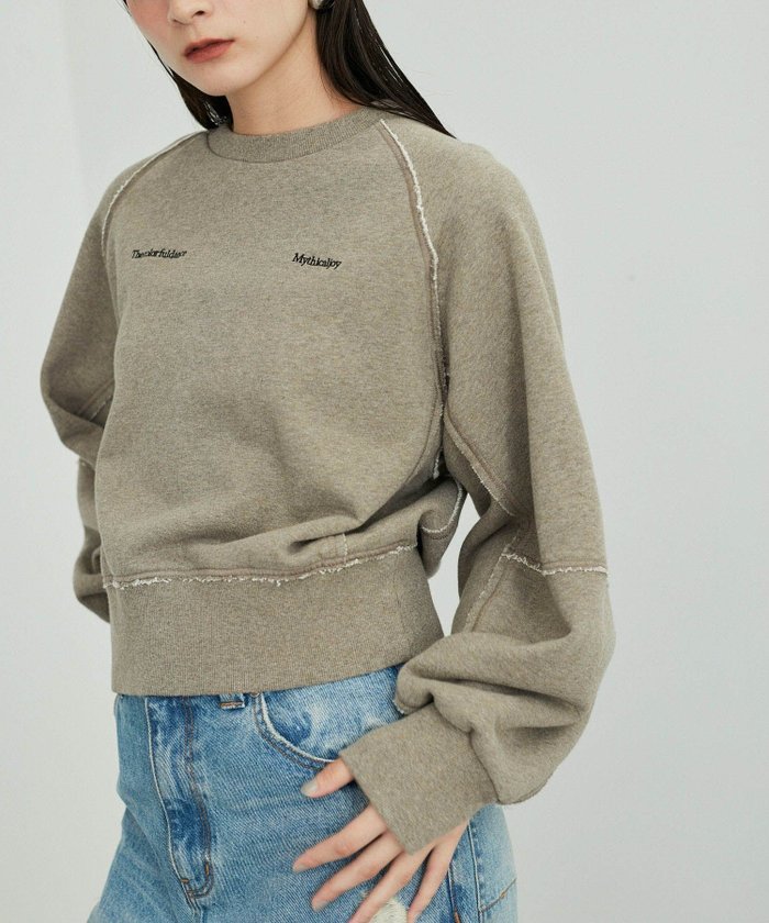 【アダム エ ロペ/ADAM ET ROPE'】のスリットリブスウェット インテリア・キッズ・メンズ・レディースファッション・服の通販 founy(ファニー) https://founy.com/ ファッション Fashion レディースファッション Fashion for Women トップス・カットソー Cut & Sew Tops レディースパーカー・カジュアルフーディー Casual Hoodies & Sweatshirts スウェット・クルーネックトップス Sweatshirts & Crewnecks / Relaxed Fit Sweat Tops インナー Innerwear カットソー Cut and Sewn Top コンパクト Compact, Small Size スリーブ Sleeve, Long Sleeve / Short Sleeve バランス Balance, Style Balance フロント Front, Front Design プリント Print, Printed Pattern ボトム Bottoms, Lower Wear A/W・秋冬 Autumn/Winter おすすめ Recommended / Our Picks 2025年 2025 2025-2026秋冬・A/W Autumn/Winter 2025–26 AW25–26 |ID: prp329100004724521 ipo3291000000034723724