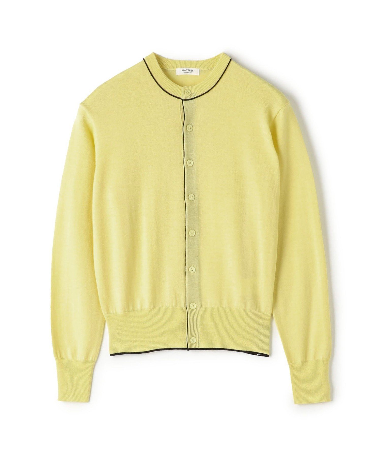 【トゥモローランド/TOMORROWLAND】のプレーンウール クルーネックカーディガン 人気、トレンドファッション・服の通販 founy(ファニー) 　ファッション　Fashion　レディースファッション　Fashion for Women　トップス・カットソー　Cut & Sew Tops　カーディガン・羽織り　Layered Style Cardigans　イエロー　Yellow　カーディガン　Cardigan, Knitwear　コンパクト　Compact, Small Size　タンブラー　Tumbler, Travel Mug　定番　Standard, Basic Item　バランス　Balance, Style Balance　フォルム　Silhouette, Form　ベーシック　Basic, Essential　おすすめ　Recommended / Our Picks　 other-1|ID: prp329100004724539 ipo3291000000034734313