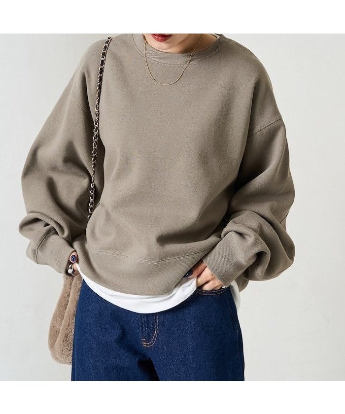 【フリークスストア/FREAK'S STORE】のヘビーウェイト ショート ビッグ スウェット【限定展開】 25AW インテリア・キッズ・メンズ・レディースファッション・服の通販 founy(ファニー) 　ファッション　Fashion　レディースファッション　Fashion for Women　トップス・カットソー　Cut & Sew Tops　レディースパーカー・カジュアルフーディー　Casual Hoodies & Sweatshirts　スウェット・クルーネックトップス　Sweatshirts & Crewnecks / Relaxed Fit Sweat Tops　ショルダー　Shoulder, Shoulder Strap　ショート　Short, Short Length　スウェット / スエット　Sweatshirt, Sweatwear　ドロップ　Drop Shoulder, Dropped Style　定番　Standard, Basic Item　人気　Popular, Best Seller　バランス　Balance, Style Balance　ビッグ　Big, Oversized　ボトム　Bottoms, Lower Wear　冬　Winter / This Winter　A/W・秋冬　Autumn/Winter　2025年　2025　2025-2026秋冬・A/W　Autumn/Winter 2025–26 AW25–26　ベージュ|ID: prp329100004724570 ipo3291000000035646601