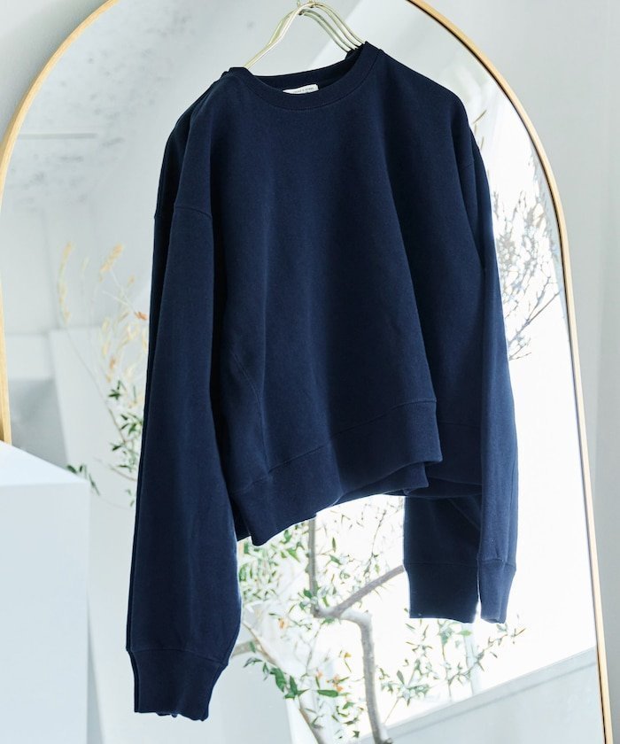 【フリークスストア/FREAK'S STORE】のヘビーウェイト ショート ビッグ スウェット【限定展開】 25AW インテリア・キッズ・メンズ・レディースファッション・服の通販 founy(ファニー) 　ファッション　Fashion　レディースファッション　Fashion for Women　トップス・カットソー　Cut & Sew Tops　レディースパーカー・カジュアルフーディー　Casual Hoodies & Sweatshirts　スウェット・クルーネックトップス　Sweatshirts & Crewnecks / Relaxed Fit Sweat Tops　ショルダー　Shoulder, Shoulder Strap　ショート　Short, Short Length　スウェット / スエット　Sweatshirt, Sweatwear　ドロップ　Drop Shoulder, Dropped Style　定番　Standard, Basic Item　人気　Popular, Best Seller　バランス　Balance, Style Balance　ビッグ　Big, Oversized　ボトム　Bottoms, Lower Wear　冬　Winter / This Winter　A/W・秋冬　Autumn/Winter　2025年　2025　2025-2026秋冬・A/W　Autumn/Winter 2025–26 AW25–26　ネイビー|ID: prp329100004724570 ipo3291000000035646602