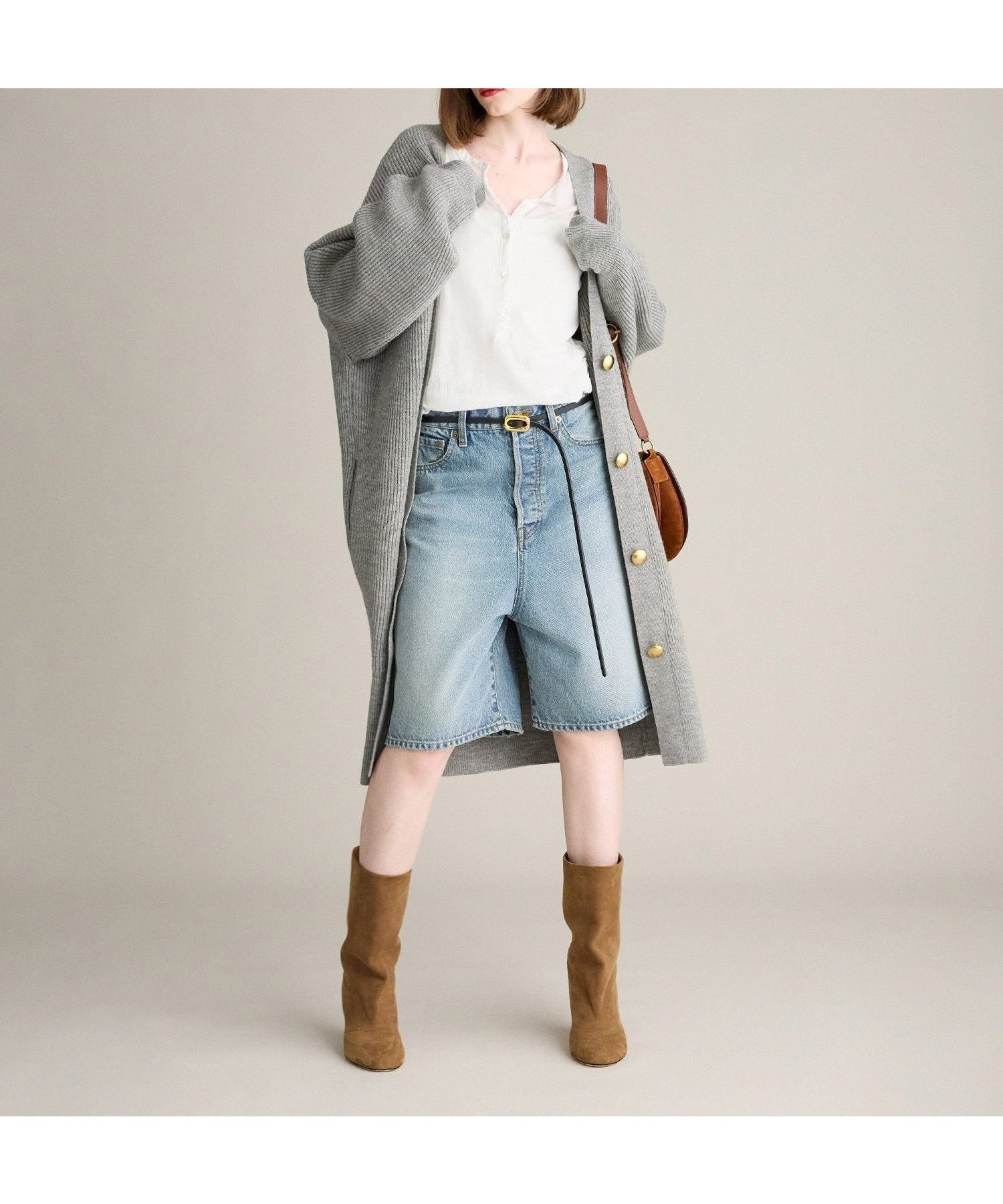 【ブリル/BRILL】のメリノロングカーディガン インテリア・キッズ・メンズ・レディースファッション・服の通販 founy(ファニー) 　ファッション　Fashion　レディースファッション　Fashion for Women　トップス・カットソー　Cut & Sew Tops　カーディガン・羽織り　Layered Style Cardigans　おすすめ　Recommended / Our Picks　アクセサリー　Fashion Accessories　カーディガン　Cardigan, Knitwear　フランス　France, French　メタル　Metal, Metal Parts　畦　Ribbed Knit　グレー15|ID: prp329100004724612 ipo3291000000034533718