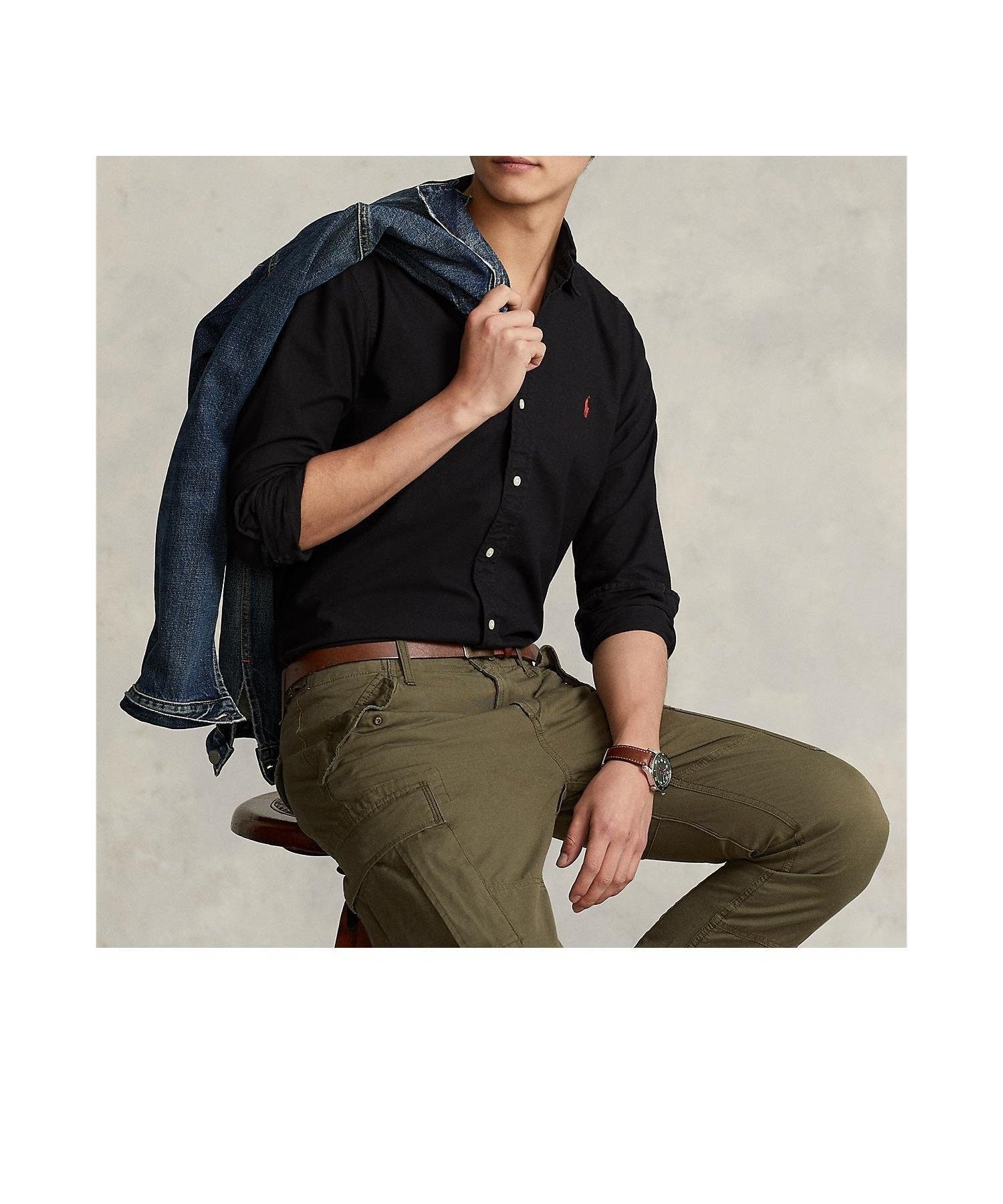 【ラルフローレン/RALPH LAUREN / MEN】のクラシック フィット ガーメントダイド オックスフォード シャツ インテリア・キッズ・メンズ・レディースファッション・服の通販 founy(ファニー) 　ファッション　Fashion　メンズファッション　Fashion for Men　ウォッシュ　Washed Finish　カフス　Cuff Design　クラシック　Classic, Timeless Style　ダウン　Down, Puffer　なめらか　Smooth, Silky Texture　長袖　Long Sleeve, Full Sleeve　フィット　Fit, Slim Fit　ヨーク　Yoke, Yoke Design　001ブラック|ID: prp329100004724621 ipo3291000000034202298