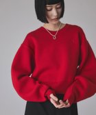 【アダム エ ロペ/ADAM ET ROPE'】の【サステナブル】ロゴパッチスウェットニット 人気、トレンドファッション・服の通販 founy(ファニー) ファッション Fashion レディースファッション Fashion for Women トップス・カットソー Cut & Sew Tops ニット Knit Tops & Sweaters レディースパーカー・カジュアルフーディー Casual Hoodies & Sweatshirts スウェット・クルーネックトップス Sweatshirts & Crewnecks / Relaxed Fit Sweat Tops クロップド Cropped, Short Length ショート Short, Short Length ストレッチ Stretch, Stretchy Fabric スリーブ Sleeve, Long Sleeve / Short Sleeve ダウン Down, Puffer バランス Balance, Style Balance ボトム Bottoms, Lower Wear ミドル Middle Length, Mid Height リラックス Relax, Relaxed Fit ワイド Wide, Wide Fit ワンポイント One Point, Statement Accent A/W・秋冬 Autumn/Winter おすすめ Recommended / Our Picks 2026年 2026 thumbnail レッド(60)|ID: prp329100004724622 ipo3291000000034916370