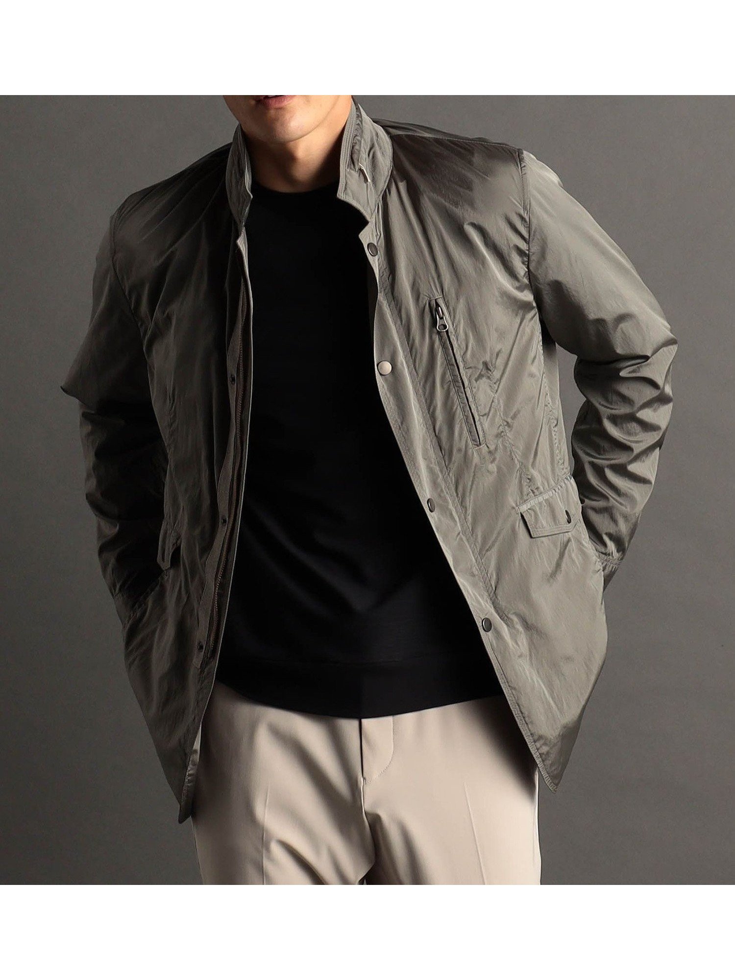 【ニコル/NICOLE / MEN】の【ex/tra】ナイロンワッシャー スタンドカラーブルゾン インテリア・キッズ・メンズ・レディースファッション・服の通販 founy(ファニー)  ファッション Fashion メンズファッション Fashion for Men スタンド Stand Collar, Upright Stand スポーティ Sporty, Casual Athletic スマート Smart, Elegant ブルゾン Blouson, Bomber Jacket ポケット Pocket, Pocket Detail ワッシャー Washer, Crinkled Finish エレガント 上品 Elegant 軽量 Lightweight, Ultra Light 18ベージュ|ID: prp329100004724629 ipo3291000000034352662