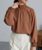 【ラナン/Ranan】のRanan/スカラップリブニット使いブラウス テラコッタ|ID: prp329100004724630 ipo3291000000034142015