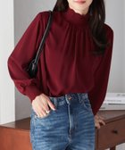【ラナン/Ranan】のRanan/スカラップリブニット使いブラウス WINE|ID: prp329100004724630 ipo3291000000034142029