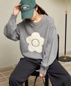 【フリークスストア/FREAK'S STORE】の相良 フラワーモチーフ アート ジャガードニット 限定展開 25AW グレー|ID: prp329100004724678 ipo3291000000034719772