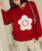 【フリークスストア/FREAK'S STORE】の相良 フラワーモチーフ アート ジャガードニット 限定展開 25AW レッド|ID: prp329100004724678 ipo3291000000034719777