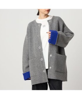 【シテン/CITEN】のCITEN ノーカラーニットコート 人気、トレンドファッション・服の通販 founy(ファニー) ファッション Fashion レディースファッション Fashion for Women アウター Coat / Outerwear Collection コート・ロングコート・ピーコート Long Coats, Peacoats & More カーディガン Cardigan, Knitwear ダブル Double, Double-Breasted デニム Denim, Jeans Material ドット Polka Dot, Dot Pattern フィット Fit, Slim Fit フェイス Face, Facial Design A/W・秋冬 Autumn/Winter おすすめ Recommended / Our Picks |ID:prp329100004724703