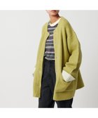 【シテン/CITEN】のCITEN ノーカラーニットコート 人気、トレンドファッション・服の通販 founy(ファニー) ファッション Fashion レディースファッション Fashion for Women アウター Coat / Outerwear Collection コート・ロングコート・ピーコート Long Coats, Peacoats & More カーディガン Cardigan, Knitwear ダブル Double, Double-Breasted デニム Denim, Jeans Material ドット Polka Dot, Dot Pattern フィット Fit, Slim Fit フェイス Face, Facial Design A/W・秋冬 Autumn/Winter おすすめ Recommended / Our Picks thumbnail LIME|ID: prp329100004724703 ipo3291000000034142299