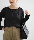 【アーバンリサーチ/URBAN RESEARCH】のヴィンテージサテンTシャツブラウス 人気、トレンドファッション・服の通販 founy(ファニー) ファッション Fashion レディースファッション Fashion for Women トップス・カットソー Cut & Sew Tops シャツ・ブラウス・オフィスカジュアル Elegant Blouses & Button-Ups ロングTシャツ・Tシャツ Longline T-Shirts & Tees 2025年 2025 2025-2026秋冬・A/W Autumn/Winter 2025–26 AW25–26 冬 Winter / This Winter インナー Innerwear サテン Satin, Glossy Fabric デニム Denim, Jeans Material ロング Long, Long-Length エレガント 上品 Elegant A/W・秋冬 Autumn/Winter thumbnail BLACK|ID: prp329100004724731 ipo3291000000034581081