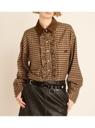 【ファーファー/FURFUR】のロゴ刺繍フリルシャツ 人気、トレンドファッション・服の通販 founy(ファニー) ファッション Fashion レディースファッション Fashion for Women トップス・カットソー Cut & Sew Tops シャツ・ブラウス・オフィスカジュアル Elegant Blouses & Button-Ups コーデュロイ Corduroy, Cord Fabric スマート Smart, Elegant チェック Check, Plaid, Tartan デニム Denim, Jeans Material トレンド Trend, Trending Now フェミニン Feminine, Girly フリル Frill, Ruffle thumbnail BRW[058]|ID: prp329100004724741 ipo3291000000034522451