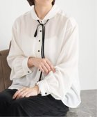 【イエナ/IENA】のミニラウンドカラーブラウス 人気、トレンドファッション・服の通販 founy(ファニー) ファッション Fashion レディースファッション Fashion for Women トップス・カットソー Cut & Sew Tops シャツ・ブラウス・オフィスカジュアル Elegant Blouses & Button-Ups 2025年 2025 2025-2026秋冬・A/W Autumn/Winter 2025–26 AW25–26 とろみ Fluid, Flowy Fabric インナー Innerwear コンパクト Compact, Small Size ショート Short, Short Length ドット Polka Dot, Dot Pattern バランス Balance, Style Balance ベロア Velour, Soft Velvet ラウンド Round, Round Neck リボン Ribbon, Bow 無地 Plain, Solid Color thumbnail ホワイト|ID: prp329100004724817 ipo3291000000034304787