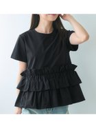 【コカ/COCA】のシルキータッチドッキングTシャツ Black|ID: prp329100004724825 ipo3291000000034288373