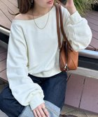 【ディスコート/Discoat】の【華奢見え】オフショルスウェット《新色追加/WEB限定》 オフホワイト|ID: prp329100004724848 ipo3291000000034233759
