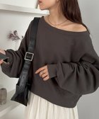 【ディスコート/Discoat】の【華奢見え】オフショルスウェット《新色追加/WEB限定》 チャコールグレー|ID: prp329100004724848 ipo3291000000034233766