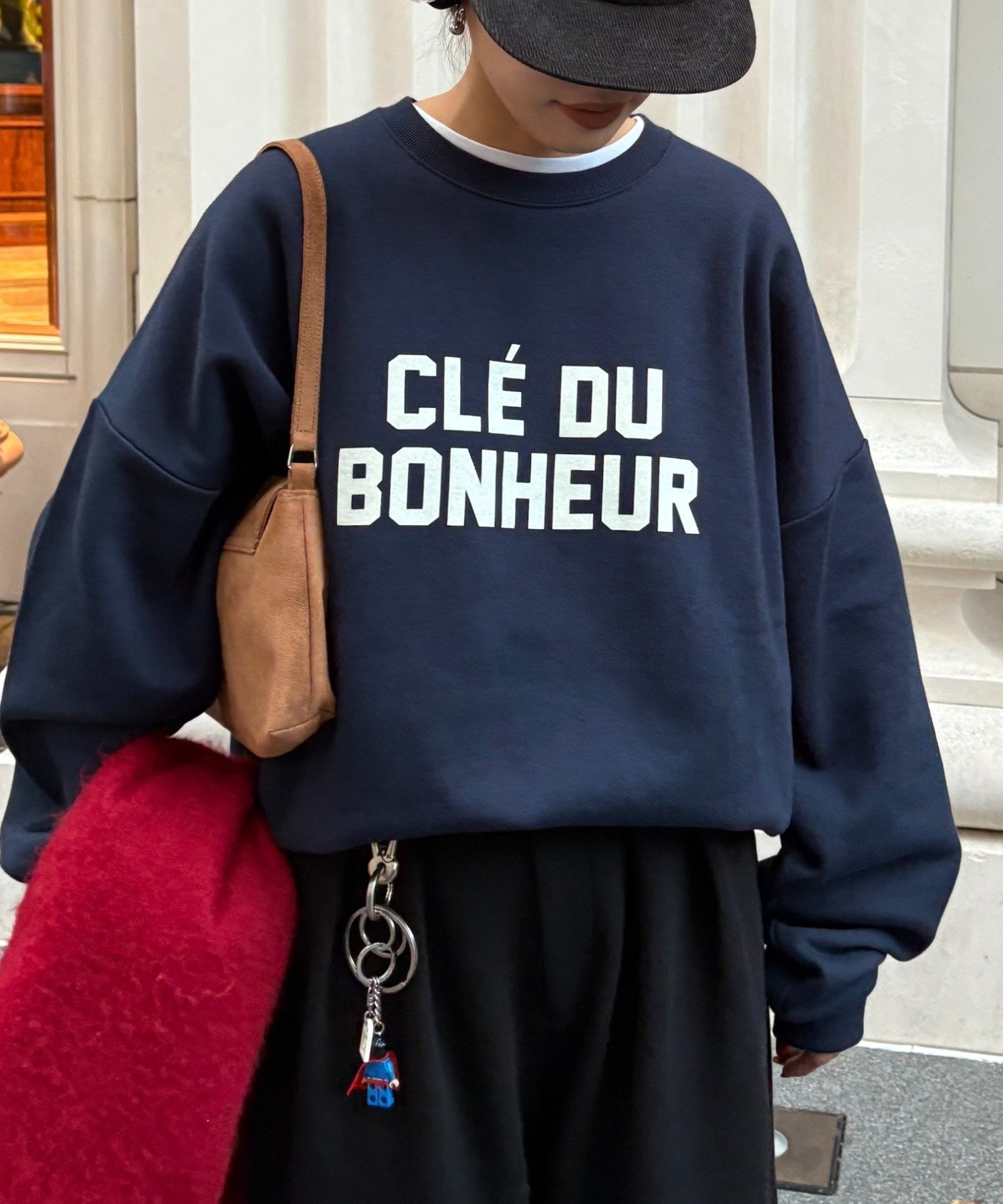 【チャオパニックティピー/CIAOPANIC TYPY】の【WEB限定】【UNISEX】CLE DUビッグシルエット裏起毛ロゴスウェット 人気、トレンドファッション・服の通販 founy(ファニー) 　ファッション　Fashion　レディースファッション　Fashion for Women　トップス・カットソー　Cut & Sew Tops　レディースパーカー・カジュアルフーディー　Casual Hoodies & Sweatshirts　スウェット・クルーネックトップス　Sweatshirts & Crewnecks / Relaxed Fit Sweat Tops　スウェット / スエット　Sweatshirt, Sweatwear　スラックス　Slacks, Dress Pants　ハーフ　Half, Half-Length　ビッグ　Big, Oversized　フロント　Front, Front Design　ユニセックス　Unisex, Genderless　ロング　Long, Long-Length　ワイド　Wide, Wide Fit　おすすめ　Recommended / Our Picks　 other-1|ID: prp329100004724864 ipo3291000000034781625