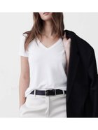 【バナナリパブリック ファクトリーストア/BANANA REPUBLIC FACTORY STORE】のBANANA REPUBLIC FACTORY STORE VネックタイムレスTシャツ 人気、トレンドファッション・服の通販 founy(ファニー) ファッション Fashion レディースファッション Fashion for Women トップス・カットソー Cut & Sew Tops シャツ・ブラウス・オフィスカジュアル Elegant Blouses & Button-Ups ロングTシャツ・Tシャツ Longline T-Shirts & Tees Vネックトップス V-Neck Tops / V-Cut Neckline Shirts フォルム Silhouette, Form ベーシック Basic, Essential thumbnail WHITE|ID: prp329100004724903 ipo3291000000034620737