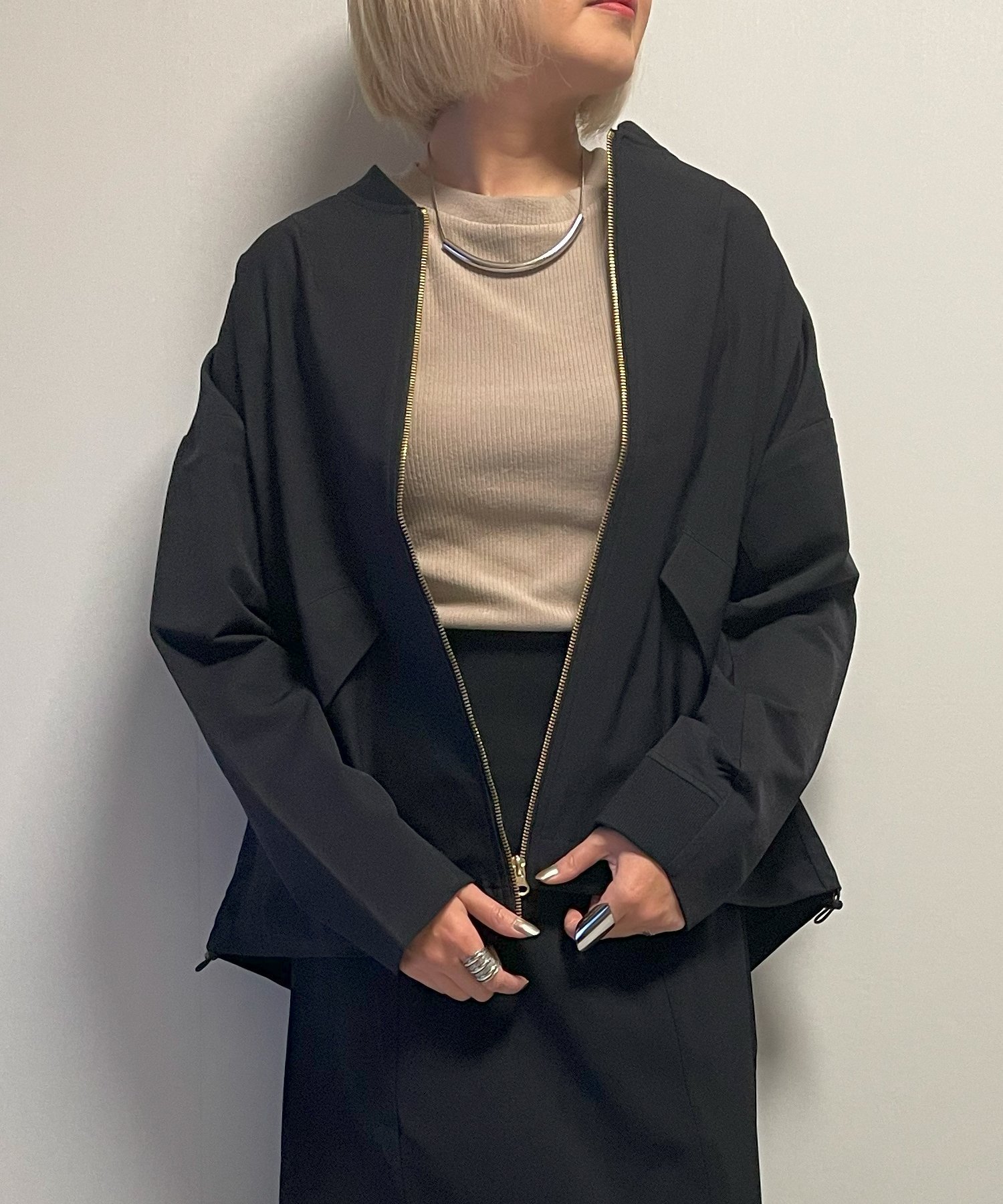 【リラクロ/relaclo】のCHiLL365/スパンツイルMA-1ブルゾン インテリア・キッズ・メンズ・レディースファッション・服の通販 founy(ファニー)  ファッション Fashion レディースファッション Fashion for Women アウター Coat / Outerwear Collection ブルゾンジャケット・スポーティアウター Blouson Jackets MA-1ジャケット MA-1 Bomber Jackets / Flight Jackets ジャケット Jacket, Outerwear フェミニン Feminine, Girly ブルゾン Blouson, Bomber Jacket ブラック|ID: prp329100004724920 ipo3291000000034380318