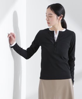 【ナノ ユニバース/nano universe】 シアーリブヘンリーネックトップス人気、トレンドファッション・服の通販 founy(ファニー) ファッション Fashion レディースファッション Fashion for Women トップス・カットソー Cut & Sew Tops インナー Innerwear ウォッシャブル Machine Washable カットソー Cut and Sewn Top コンパクト Compact, Small Size ジャケット Jacket, Outerwear セットアップ Set-Up, Coordinated Outfit テレコ Ribbed, Rib Stitch ラップ Wrap, Wrap Design リネン Linen, Linen Fabric おすすめ Recommended / Our Picks エレガント 上品 Elegant 2025年 2025 2025春夏・S/S Spring/Summer 2025 SS25 |ID:prp329100004724951