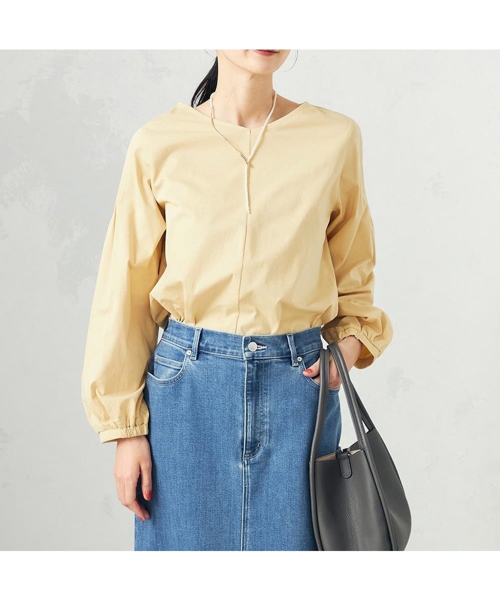 【アー ヴェー ヴェー/a.v.v】のピンタックスリーブトップス 人気、トレンドファッション・服の通販 founy(ファニー) 　ファッション　Fashion　レディースファッション　Fashion for Women　トップス・カットソー　Cut & Sew Tops　カットソー　Cut and Sewn Top　シンプル　Simple, Minimal　デニム　Denim, Jeans Material　再入荷　Restock / Back in Stock　 other-1|ID: prp329100004725471 ipo3291000000034145800