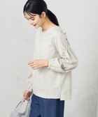 【アー ヴェー ヴェー/a.v.v】のピンタックスリーブトップス グレージュ|ID: prp329100004725471 ipo3291000000034609361