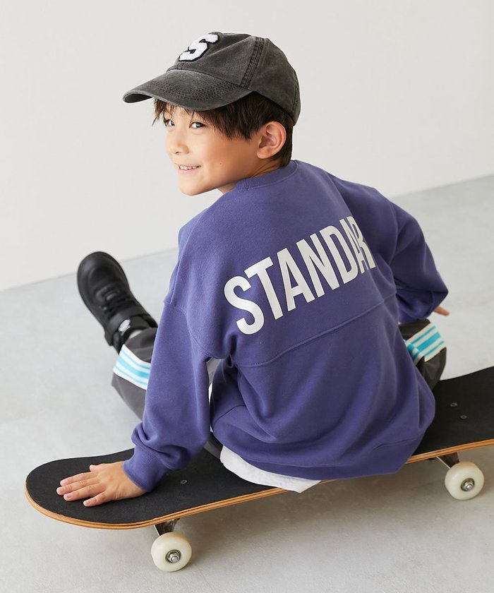 【デビロック/devirock / KIDS】のSTANDARD バックロゴ プリント スウェットトレーナー トレーナー トップス 25AW インテリア・キッズ・メンズ・レディースファッション・服の通販 founy(ファニー) https://founy.com/ ファッション Fashion キッズファッション Fashion for Kids トップス・カットソー Cut & Sew Tops キャップ Cap, Baseball Cap スニーカー Sneakers, Trainers トレーナー Sweatshirt, Trainer プリント Print, Printed Pattern おすすめ Recommended / Our Picks 2025年 2025 2025-2026秋冬・A/W Autumn/Winter 2025–26 AW25–26 |ID: prp329100004725494 ipo3291000000034145871