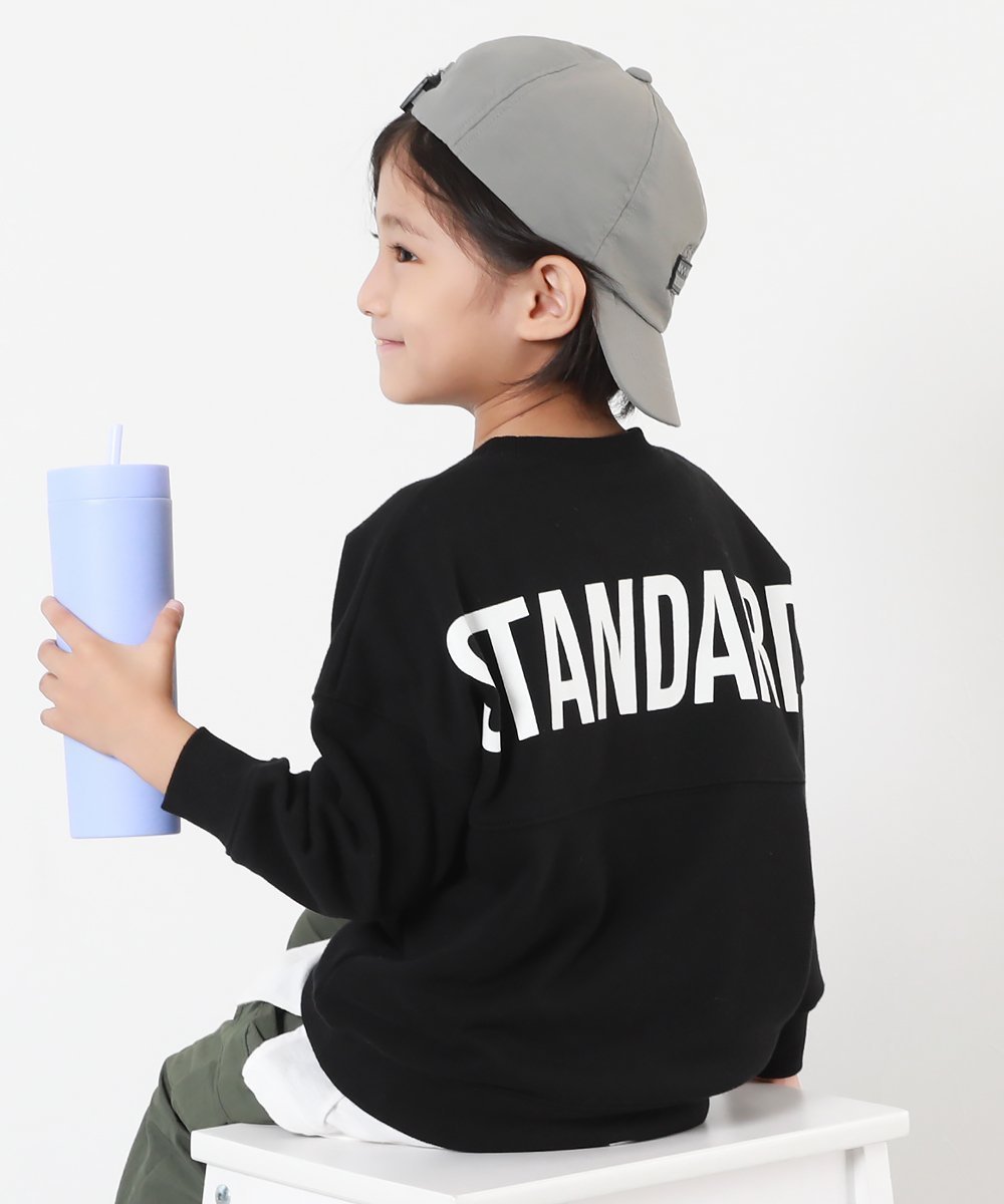 【デビロック/devirock / KIDS】のSTANDARD バックロゴ プリント スウェットトレーナー トレーナー トップス 25AW インテリア・キッズ・メンズ・レディースファッション・服の通販 founy(ファニー) 　ファッション　Fashion　キッズファッション　Fashion for Kids　トップス・カットソー　Cut & Sew Tops　キャップ　Cap, Baseball Cap　スニーカー　Sneakers, Trainers　トレーナー　Sweatshirt, Trainer　プリント　Print, Printed Pattern　おすすめ　Recommended / Our Picks　2025年　2025　2025-2026秋冬・A/W　Autumn/Winter 2025–26 AW25–26　ブラック|ID: prp329100004725494 ipo3291000000034145873