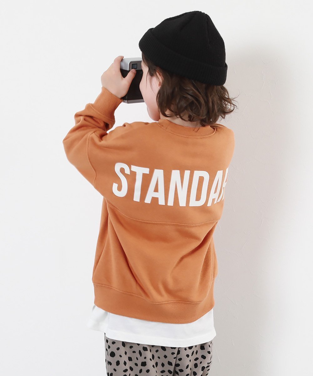 【デビロック/devirock / KIDS】のSTANDARD バックロゴ プリント スウェットトレーナー トレーナー トップス 25AW インテリア・キッズ・メンズ・レディースファッション・服の通販 founy(ファニー) 　ファッション　Fashion　キッズファッション　Fashion for Kids　トップス・カットソー　Cut & Sew Tops　キャップ　Cap, Baseball Cap　スニーカー　Sneakers, Trainers　トレーナー　Sweatshirt, Trainer　プリント　Print, Printed Pattern　おすすめ　Recommended / Our Picks　2025年　2025　2025-2026秋冬・A/W　Autumn/Winter 2025–26 AW25–26　パンプキン|ID: prp329100004725494 ipo3291000000034145880