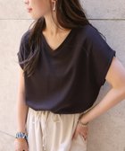 【アンドミー/andme】のVネック フレンチスリーブ ニットソー トップス 人気、トレンドファッション・服の通販 founy(ファニー) ファッション Fashion レディースファッション Fashion for Women トップス・カットソー Cut & Sew Tops ニット Knit Tops & Sweaters Vネックトップス V-Neck Tops / V-Cut Neckline Shirts スリーブ Sleeve, Long Sleeve / Short Sleeve ニットソー Knit-Sewn, Cut & Sew Knit バランス Balance, Style Balance フレンチ French, French Style 人気 Popular, Best Seller thumbnail ブラウン|ID: prp329100004725561 ipo3291000000034583195