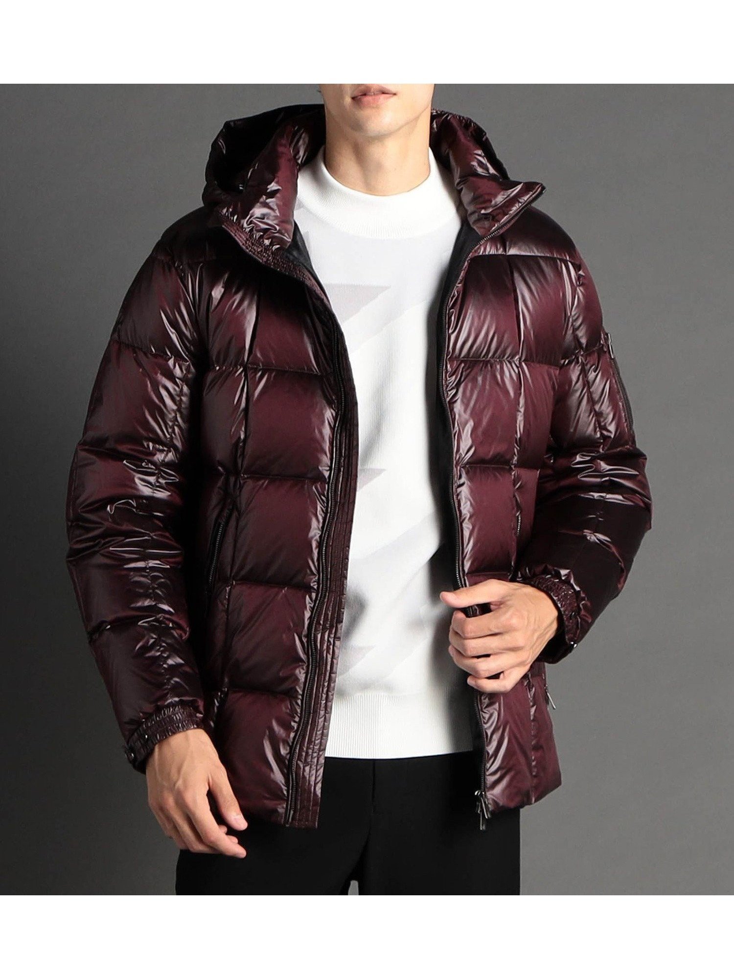 【ニコル/NICOLE / MEN】の【ex/tra】Olmetex プレミアムシャイニーダウンブルゾン インテリア・キッズ・メンズ・レディースファッション・服の通販 founy(ファニー) 　ファッション　Fashion　メンズファッション　Fashion for Men　イタリア　Italy　キルト　Quilt, Quilted Fabric　軽量　Lightweight, Ultra Light　シルク　Silk, 100% Silk　スポーティ　Sporty, Casual Athletic　スマート　Smart, Elegant　ダウン　Down, Puffer　ブロック　Block, Solid Block Pattern　ベスト　Vest, Waistcoat　ラウンド　Round, Round Neck　07ボルドー|ID: prp329100004725576 ipo3291000000035194476