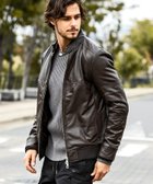 【シフォン/SHIFFON / MEN】の【直営店・WEB限定】 AKM Contemporary(エイケイエムコンテンポラリー)シープレザー パディングブルゾン brown|ID: prp329100004725670 ipo3291000000034355854