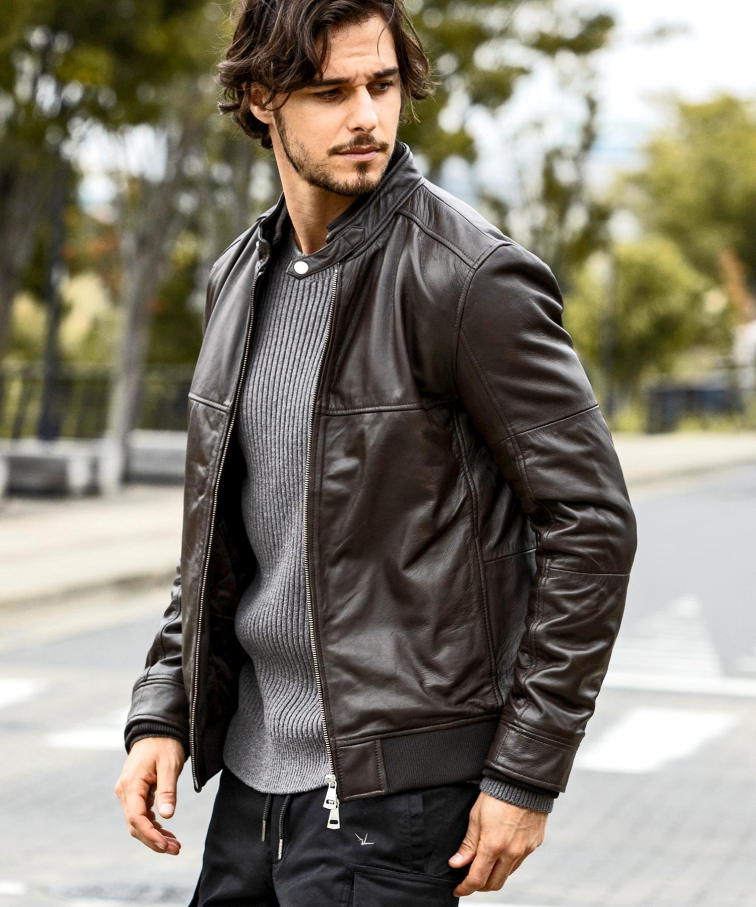 【シフォン/SHIFFON / MEN】の【直営店・WEB限定】 AKM Contemporary(エイケイエムコンテンポラリー)シープレザー パディングブルゾン インテリア・キッズ・メンズ・レディースファッション・服の通販 founy(ファニー)  ファッション Fashion メンズファッション Fashion for Men キルティング Quilted, Quilting スポーツ Sports, Activewear スラックス Slacks, Dress Pants ダウン Down, Puffer デニム Denim, Jeans Material トレンド Trend, Trending Now 定番 Standard, Basic Item フィット Fit, Slim Fit ブルゾン Blouson, Bomber Jacket ラグジュアリー Luxury, Elegant brown|ID: prp329100004725670 ipo3291000000034355854