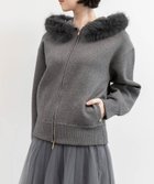 【ランダ/RANDA】の2WAY フェイクファーニットパーカー GRAY|ID: prp329100004725724 ipo3291000000034146834