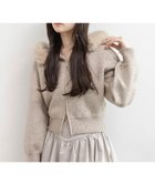 【ランダ/RANDA】の2WAY フェイクファーニットパーカー BEIGE|ID: prp329100004725724 ipo3291000000034146835