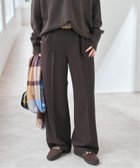 【スピック&スパン/Spick & Span】の《追加2》ダブルクロスツータックパンツ ブラウン|ID: prp329100004725736 ipo3291000000034478505