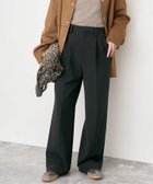 【スピック&スパン/Spick & Span】の《追加2》ダブルクロスツータックパンツ ブラック|ID: prp329100004725736 ipo3291000000034478507