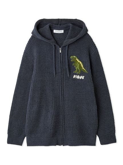 【ジェラートピケ オム/GELATO PIQUE HOMME / MEN】の【HOMME】ワッフルダイナソーパーカ インテリア・キッズ・メンズ・レディースファッション・服の通販 founy(ファニー) 　ファッション　Fashion　メンズファッション　Fashion for Men　おすすめ　Recommended / Our Picks　インナー　Innerwear　スマート　Smart, Elegant　ハーフ　Half, Half-Length　ワッフル　Waffle, Waffle Knit　NVY[089]|ID: prp329100004725748 ipo3291000000034146937