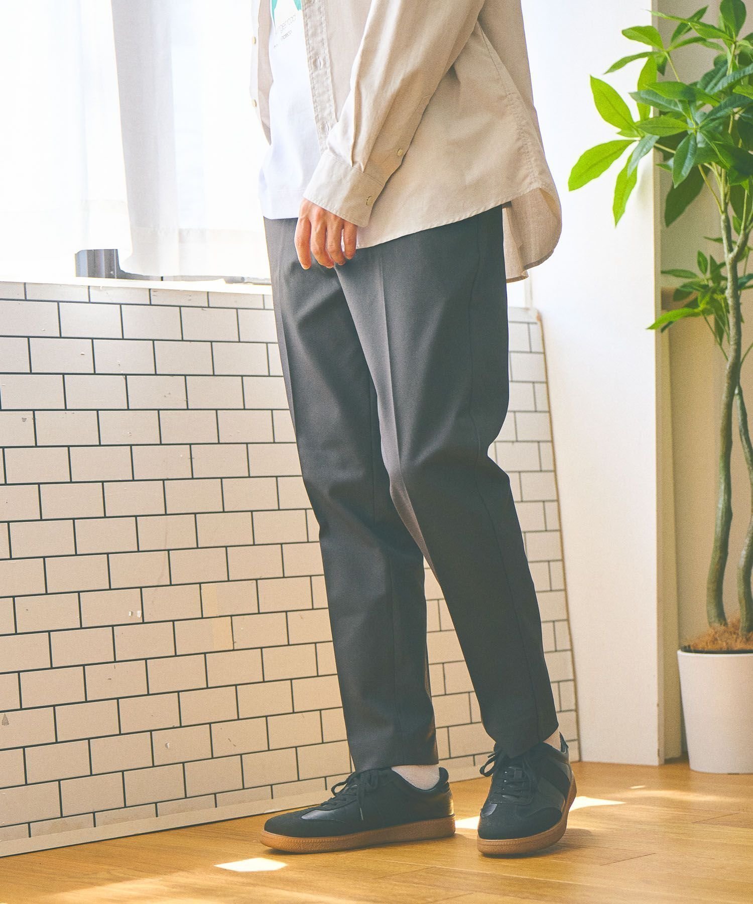 【グローバルワーク/GLOBAL WORK / MEN】のアーバンスラックス/ストレッチ/523867 インテリア・キッズ・メンズ・レディースファッション・服の通販 founy(ファニー) 　ファッション　Fashion　メンズファッション　Fashion for Men　おすすめ　Recommended / Our Picks　シンプル　Simple, Minimal　ジャケット　Jacket, Outerwear　ストレッチ　Stretch, Stretchy Fabric　スラックス　Slacks, Dress Pants　スリム　Slim, Slim Fit　セットアップ　Set-Up, Coordinated Outfit　ドローコード　Drawcord, Drawstring Cord　フィット　Fit, Slim Fit　ポケット　Pocket, Pocket Detail　チャコール18|ID: prp329100004725751 ipo3291000000034201357