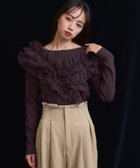 【ノエラ/Noela】のチュールフリルドッキングニット 人気、トレンドファッション・服の通販 founy(ファニー) ファッション Fashion レディースファッション Fashion for Women トップス・カットソー Cut & Sew Tops ニット Knit Tops & Sweaters アシンメトリー Asymmetrical Style インナー Innerwear ウォーム Warm Fabric タイトスカート Pencil Skirt, Tight Skirt バランス Balance, Style Balance ポケット Pocket, Pocket Detail リブニット Rib Knit, Ribbed Knit thumbnail チャ|ID: prp329100004725757 ipo3291000000034146976