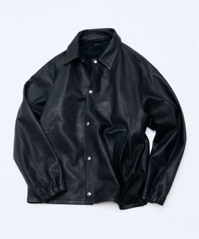 【ジャーナルスタンダード レリューム/JOURNAL STANDARD relume / MEN】のラムレザー コーチジャケット 人気、トレンドファッション・服の通販 founy(ファニー) ファッション Fashion メンズファッション Fashion for Men シンプル Simple, Minimal ジャケット Jacket, Outerwear スクエア Square, Square Shape エレガント 上品 Elegant |ID:prp329100004725770