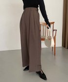 【カプリシューレマージュ/CAPRICIEUX LEMAGE】の【累計2万本!】【LE MAGE×gemeilコラボ】2タックワイドパンツ ブラウン|ID: prp329100004725776 ipo3291000000034576716