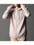 【ニコル/NICOLE / MEN】のライトスウェードジャージ ジップアップパーカー 人気、トレンドファッション・服の通販 founy(ファニー) ファッション Fashion メンズファッション Fashion for Men 秋 Autumn カットソー Cut and Sewn Top 今季 This Season, Current Season 切替 Switching, Contrast Panel ジャカード／ジャガード Jacquard, Woven Pattern ストレッチ Stretch, Stretchy Fabric スピンドル Spindle, Drawcord ドレープ Drape, Draping Fabric パーカー Hoodie, Parka フィット Fit, Slim Fit プリント Print, Printed Pattern 冬 Winter / This Winter thumbnail 19ライトグレー|ID: prp329100004725793 ipo3291000000034280304