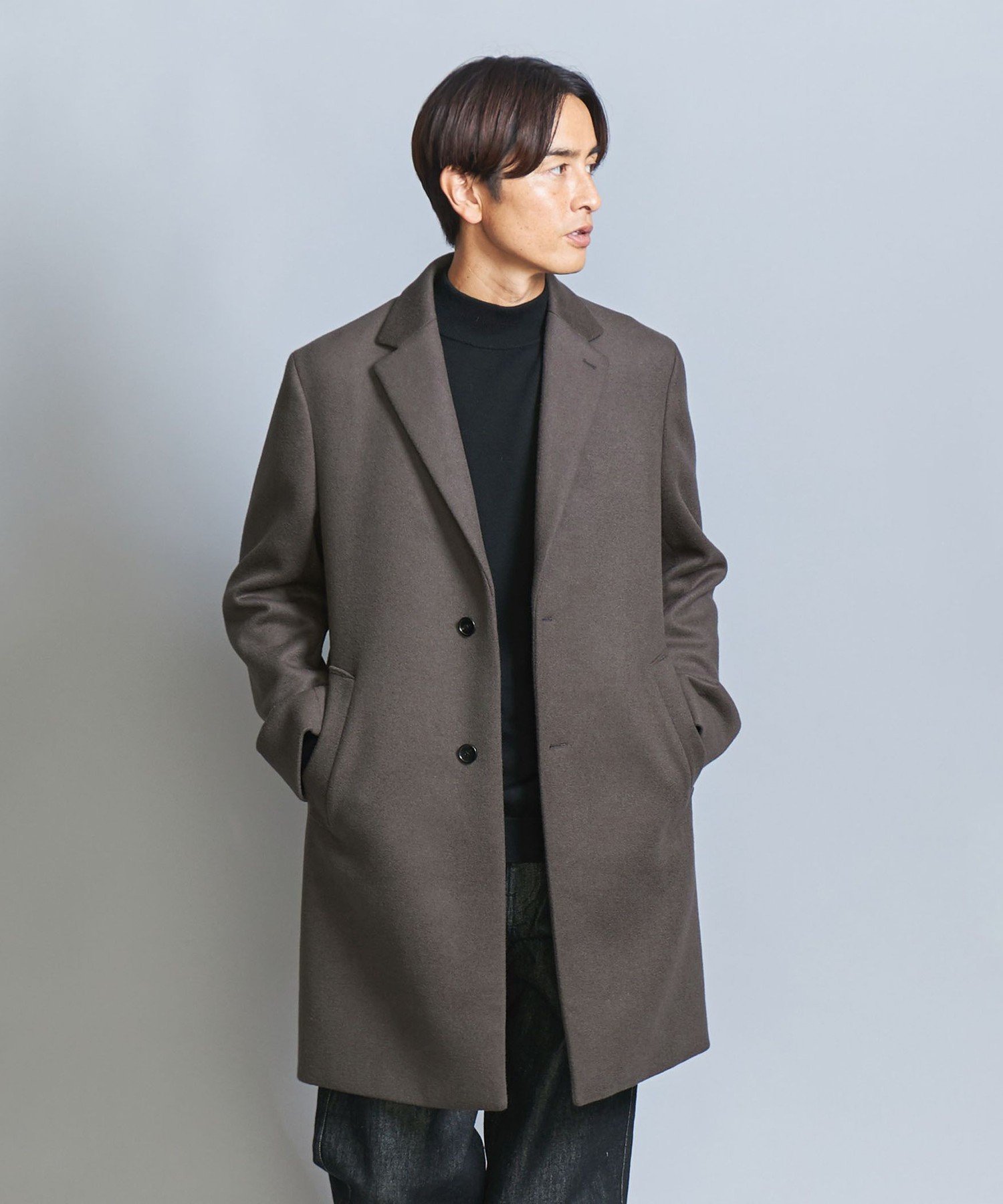 【ユナイテッドアローズ/UNITED ARROWS / MEN】のスーパー120 メルトン チェスターコート インテリア・キッズ・メンズ・レディースファッション・服の通販 founy(ファニー) 　ファッション　Fashion　メンズファッション　Fashion for Men　コンパクト　Compact, Small Size　セットアップ　Set-Up, Coordinated Outfit　タートル　Turtleneck, Turtle Collar　チェスターコート　Chester Coat, Long Coat　ハーフ　Half, Half-Length　バランス　Balance, Style Balance　フィット　Fit, Slim Fit　ポケット　Pocket, Pocket Detail　別注　Limited Edition, Custom Order　メルトン　Melton, Heavy Wool　ライニング　Inner Lining, Inner Fabric, Lined　アウトレット　Outlet / Clearance　OLIVE|ID: prp329100004725800 ipo3291000000034232015