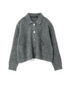 【マーコート/MARcourt】のmizuiro ind 襟付きショートカーディガン 人気、トレンドファッション・服の通販 founy(ファニー) ファッション Fashion レディースファッション Fashion for Women トップス・カットソー Cut & Sew Tops カーディガン・羽織り Layered Style Cardigans ウォッシャブル Machine Washable カーディガン Cardigan, Knitwear ショート Short, Short Length フロント Front, Front Design ポケット Pocket, Pocket Detail レギュラー Regular, Standard Fit 無地 Plain, Solid Color A/W・秋冬 Autumn/Winter 長袖 Long Sleeve, Full Sleeve thumbnail ダークグレー|ID: prp329100004725814 ipo3291000000034503036