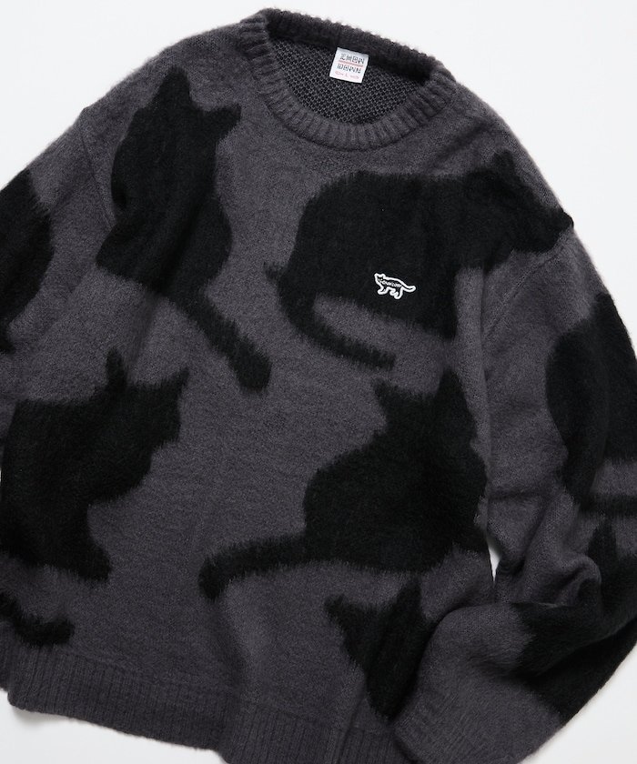 【フリークスストア/FREAK'S STORE】のリラックスフィット ジャカード クルーネック モヘアタッチ シャギーニット / キャットモチーフ 【限定展開】 25AW インテリア・キッズ・メンズ・レディースファッション・服の通販 founy(ファニー) https://founy.com/ ファッション Fashion メンズファッション Fashion for Men アクリル Acrylic Material インナー Innerwear ヴィンテージ Vintage Style カーゴパンツ Cargo Pants, Utility Pants シンプル Simple, Minimal ジャカード／ジャガード Jacquard, Woven Pattern スラックス Slacks, Dress Pants デニム Denim, Jeans Material トレンド Trend, Trending Now 定番 Standard, Basic Item ネコ Cat, Feline Motif 人気 Popular, Best Seller 猫 Cat, Kitty フィット Fit, Slim Fit ボトム Bottoms, Lower Wear リラックス Relax, Relaxed Fit ワイド Wide, Wide Fit ワンポイント One Point, Statement Accent A/W・秋冬 Autumn/Winter 冬 Winter / This Winter おすすめ Recommended / Our Picks 2025年 2025 2025-2026秋冬・A/W Autumn/Winter 2025–26 AW25–26 |ID: prp329100004725827 ipo3291000000034197819
