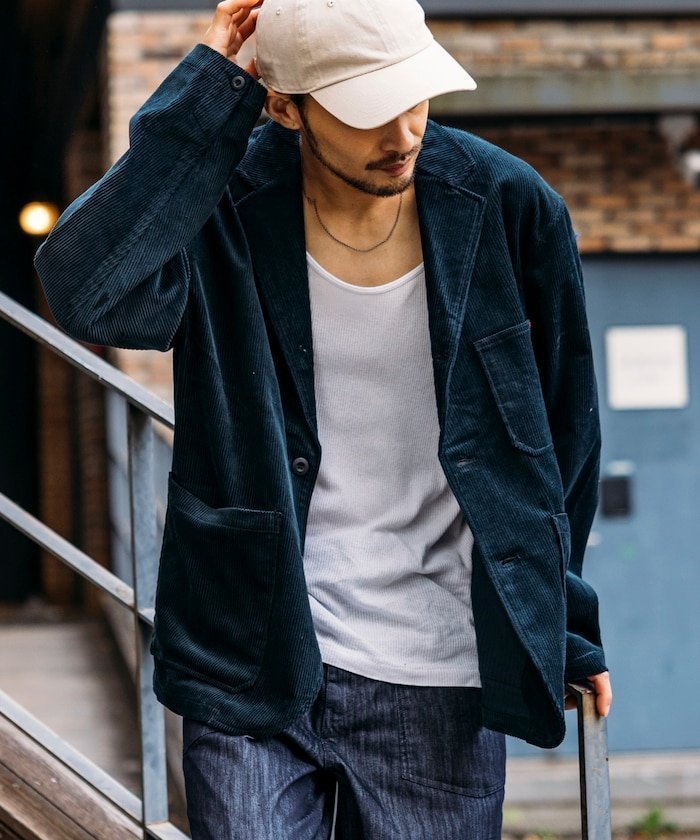 【フリークスストア/FREAK'S STORE】の別注 SMU PT-38 SETUP CORDUROY JACKET/コーデュロイ/リラックスフィット インテリア・キッズ・メンズ・レディースファッション・服の通販 founy(ファニー) 　ファッション　Fashion　メンズファッション　Fashion for Men　セットアップ　Matching Sets　アメリカン　American Style　インナー　Innerwear　キャップ　Cap, Baseball Cap　クラシック　Classic, Timeless Style　コーデュロイ　Corduroy, Cord Fabric　シューズ　Shoes, Footwear　ジャケット　Jacket, Outerwear　スウェット / スエット　Sweatshirt, Sweatwear　スニーカー　Sneakers, Trainers　セットアップ　Set-Up, Coordinated Outfit　デニム　Denim, Jeans Material　定番　Standard, Basic Item　バランス　Balance, Style Balance　フィット　Fit, Slim Fit　ボトム　Bottoms, Lower Wear　ポケット　Pocket, Pocket Detail　別注　Limited Edition, Custom Order　ミリタリー　Military, Army Style　リラックス　Relax, Relaxed Fit　ワーク　Workwear, Utility Style　A/W・秋冬　Autumn/Winter　冬　Winter / This Winter　ネイビー|ID: prp329100004725828 ipo3291000000034180151
