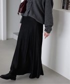 【スローブ イエナ/SLOBE IENA】の《WEB限定カラー有り/追加》グロッシーサテンフレアスカート ブラック|ID: prp329100004725858 ipo3291000000034486782