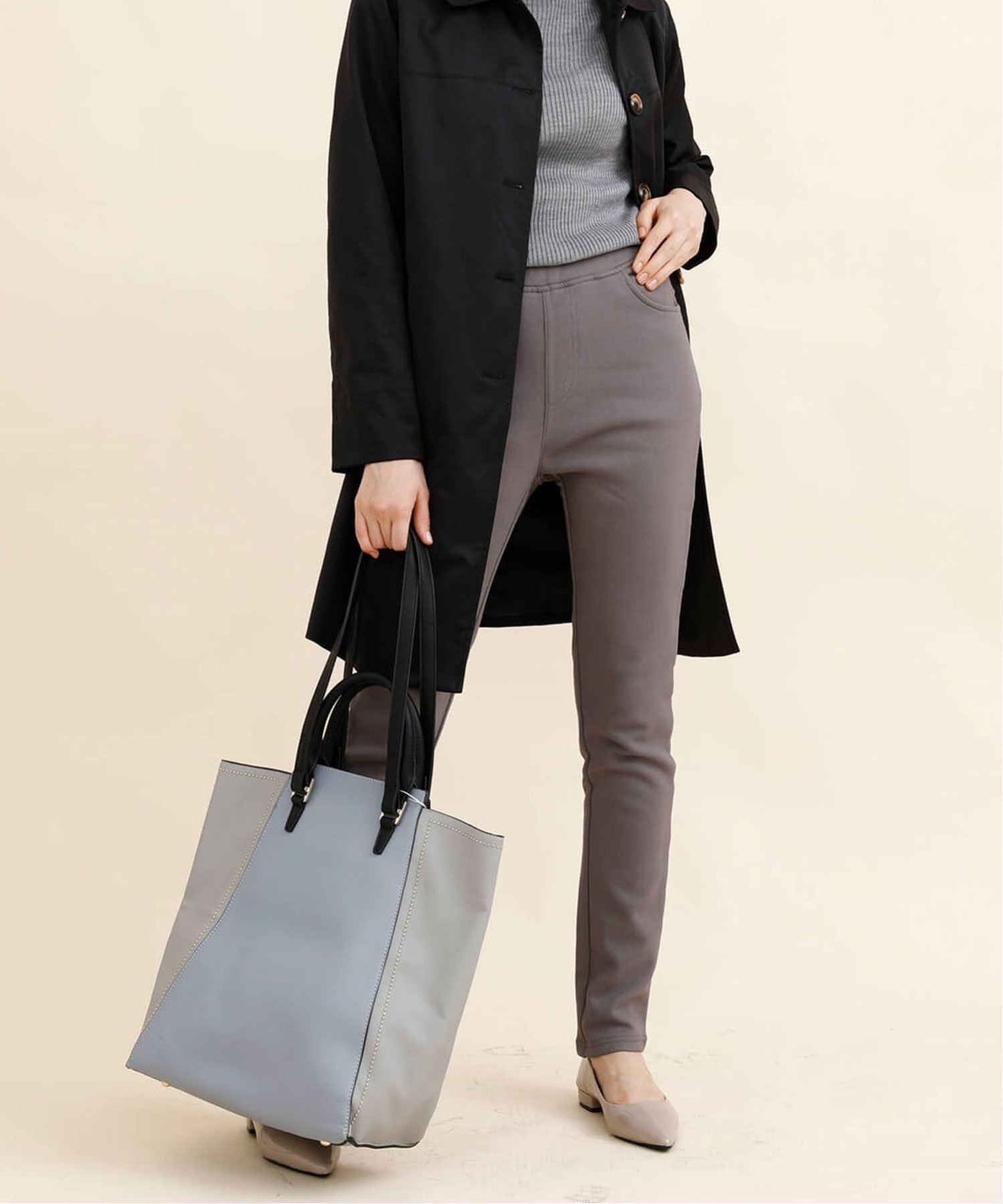 【アイモハ/aimoha】のaimoha - select -/《累計16万枚突破!!動いてもラク》裏フリースあったかパンツ インテリア・キッズ・メンズ・レディースファッション・服の通販 founy(ファニー) ファッション Fashion レディースファッション Fashion for Women パンツ Pants & Trousers ストレッチ Stretch, Stretchy Fabric センター Center, Center Line フィット Fit, Slim Fit ポケット Pocket, Pocket Detail グレー|ID: prp329100004725893 ipo3291000000034465796